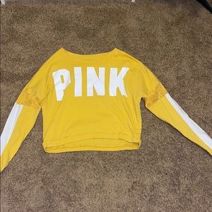PINK yellow crop top